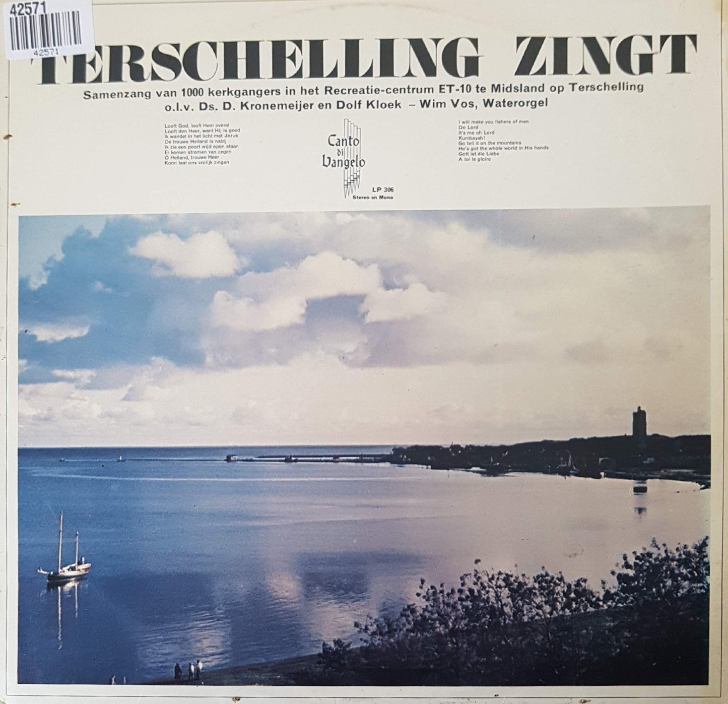 1000 Kerkgangers - Terschelling Zingt (LP) Vinyl LP Goede Staat