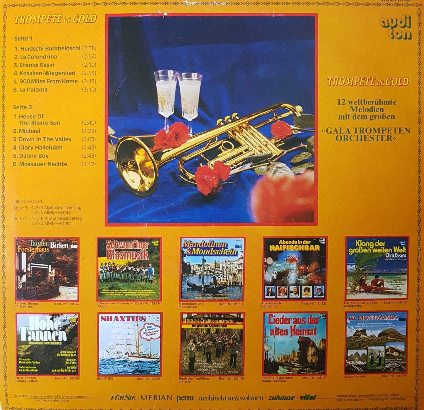 Gala trompeten Orchester - Trompete In Gold (LP) 43099 Vinyl LP Goede Staat