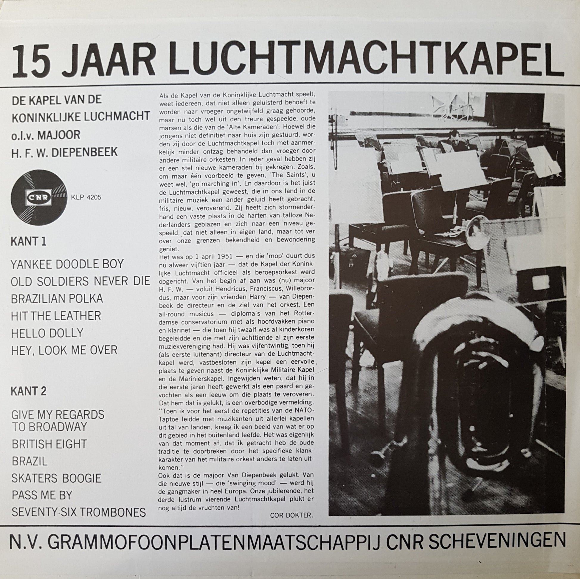 Kapel Van De Koninklijke Luchtmacht - 15 Jaar Luchtmachtkapel (LP) 43271 Vinyl LP Goede Staat