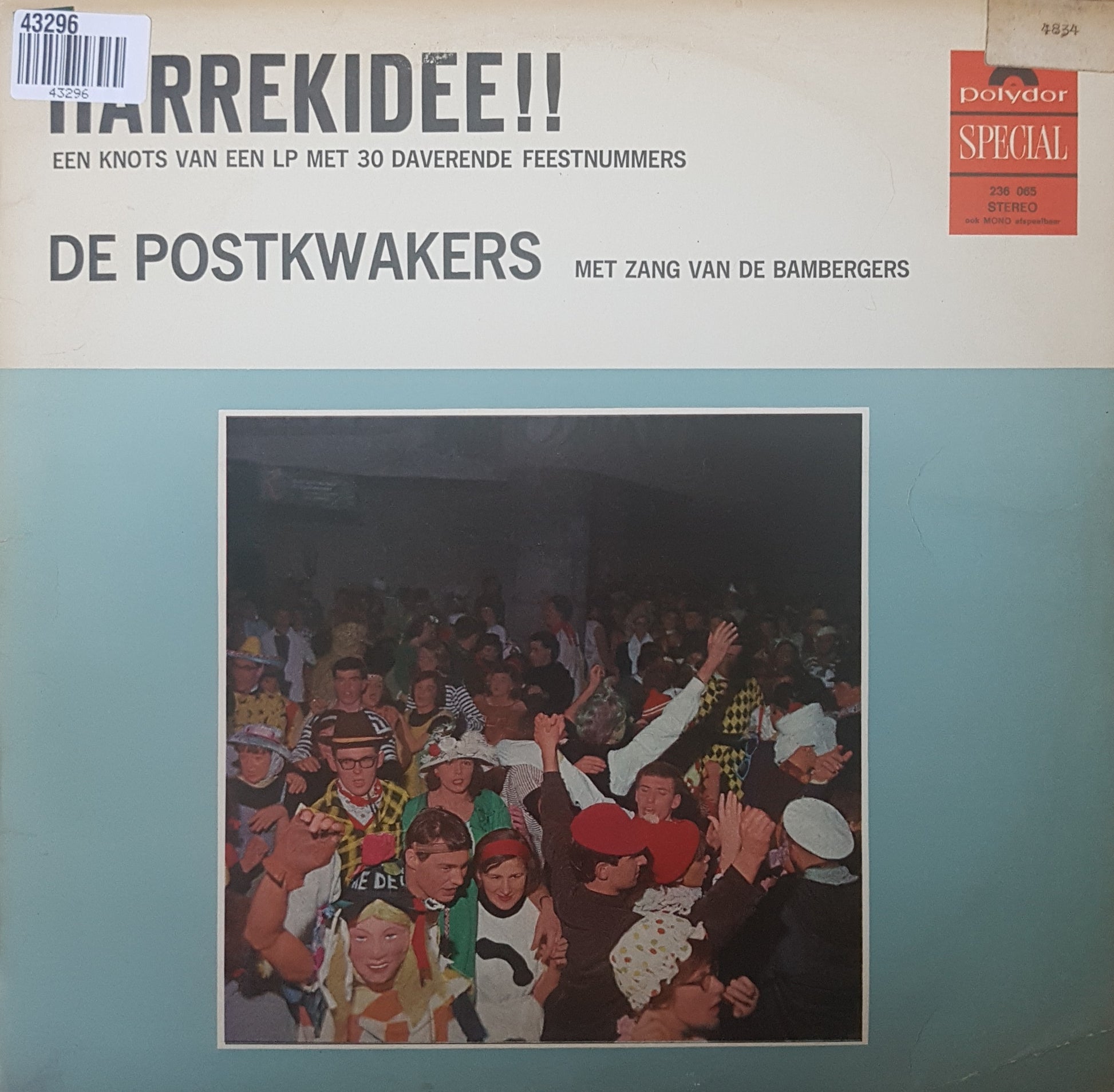 Postkwakers - Harrekidee (LP) 43296 Vinyl LP Goede Staat