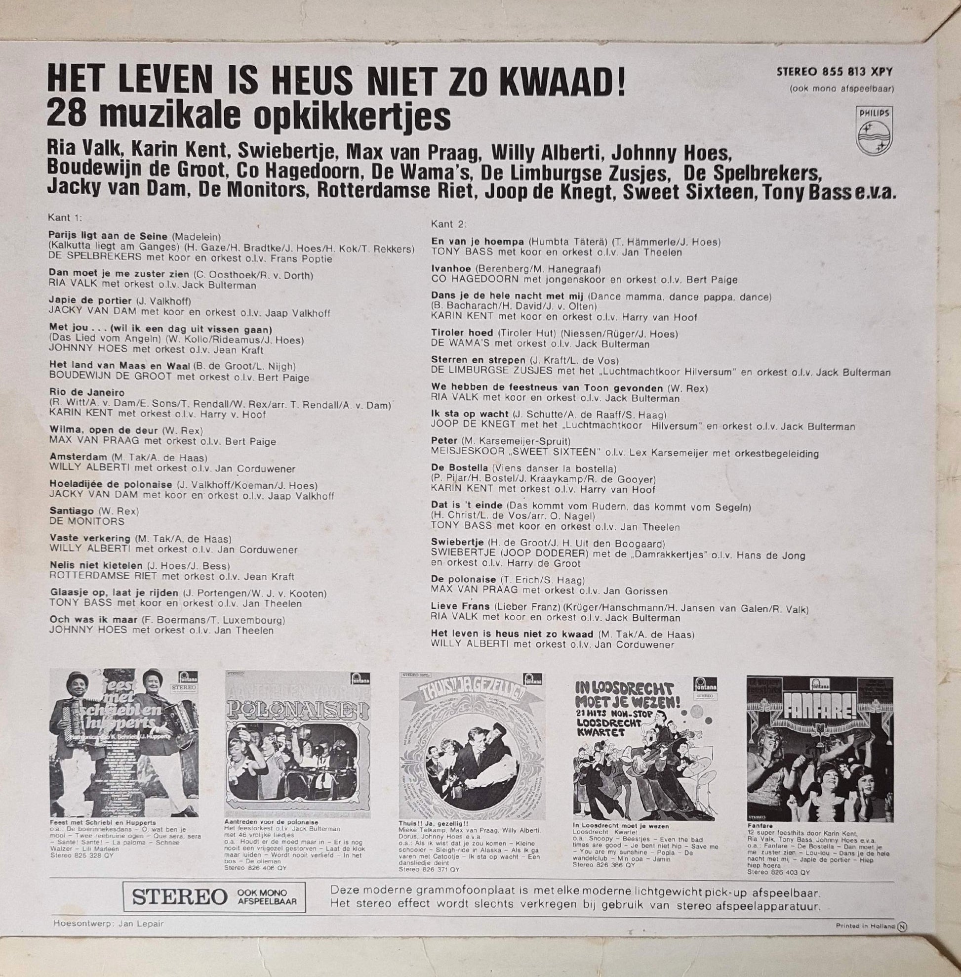 Various - Het Leven Is Heus Niet Zo Kwaad (LP) 46762 Vinyl LP Goede Staat