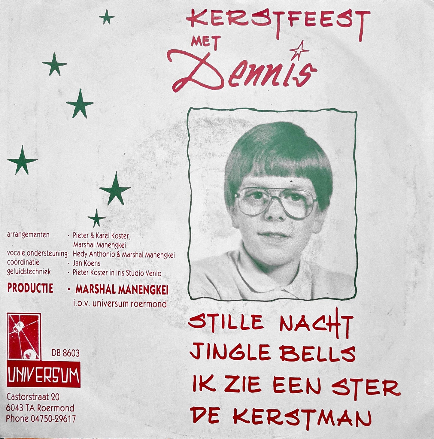 Dennis Bovens - Kerstfeest Met Dennis Bovens (EP) 11966 30235 Vinyl Singles EP Goede Staat