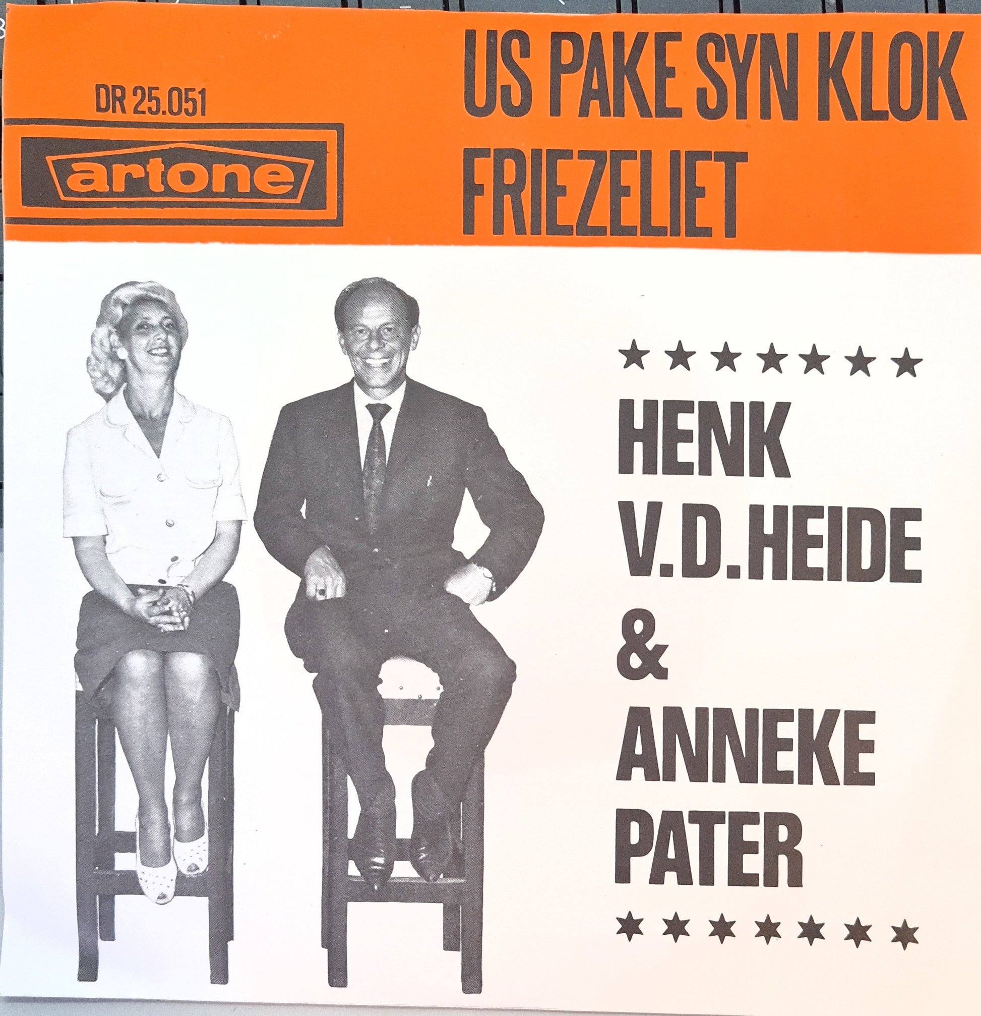 Henk van der Heide en Anneke Pater - Wy Wierne Doe In Pear 23956 Vinyl Singles Goede Staat