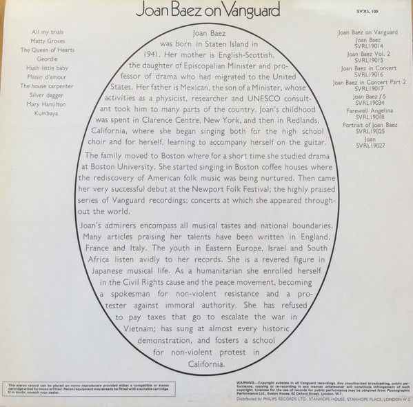 Joan Baez - Joan Baez On Vanguard (LP) 40488 Vinyl LP Goede Staat