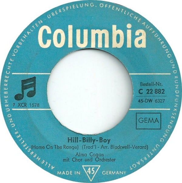 Alma Cogan - Hill-Billy-Boy 15324 Vinyl Singles Goede Staat