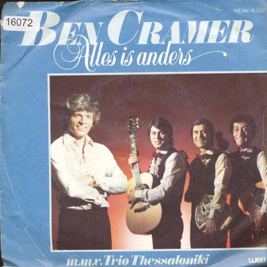 Ben Cramer m.m.v. Trio Thessaloniki - Alles Is Anders 25631 Vinyl Singles Goede Staat