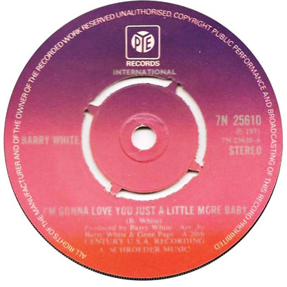 Barry White - I'm Gonna Love You Just A Little More Baby 31579 Vinyl Singles Goede Staat