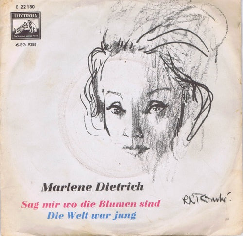 Marlene Dietrich - Sag Mir Wo Die Blumen Sind 17229 Vinyl Singles Goede Staat