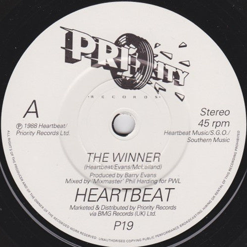 Heartbeat - The Winner 22957 Vinyl Singles Goede Staat