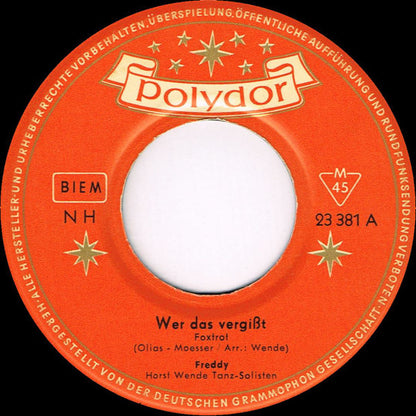 Freddy Quinn - Wer Das Vergist 21435 Vinyl Singles Goede Staat