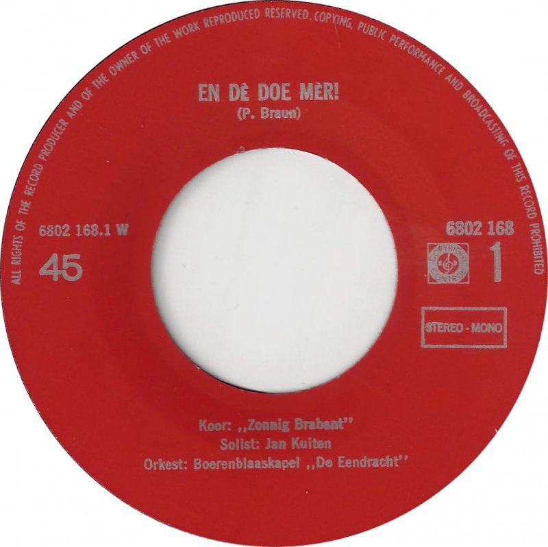 Federatie Eindhovense Carnavalsverenigingen - En De Doe Mer 15741 Vinyl Singles Goede Staat