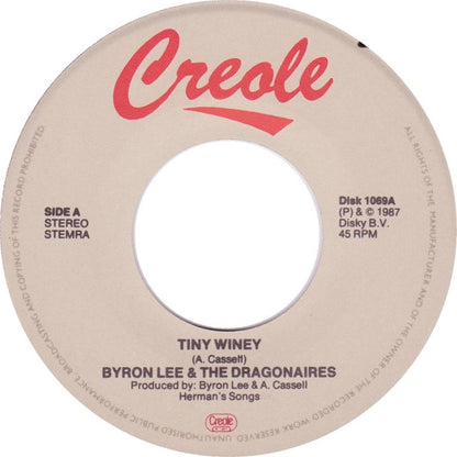 Byron Lee And The Dragonaires - Tiny Winey 31348 Vinyl Singles Goede Staat