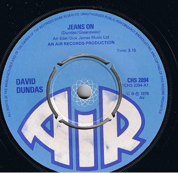 David Dundas - Jeans On 22805 Vinyl Singles Goede Staat