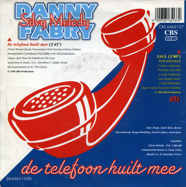 Danny Fabry - Silvy Melody 13322 Vinyl Singles Goede Staat