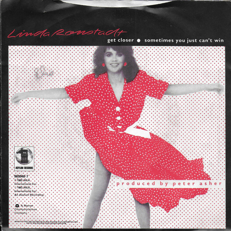 Linda Ronstadt - Get Closer 13301 Vinyl Singles Goede Staat