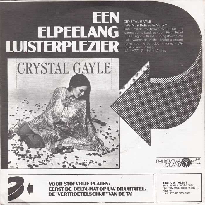 Crystal Gayle - Don't It Make My Brown Eyes Blue 12961 Vinyl Singles Goede Staat