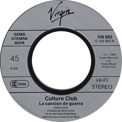 Culture Club - The War Song 30304 Vinyl Singles Goede Staat