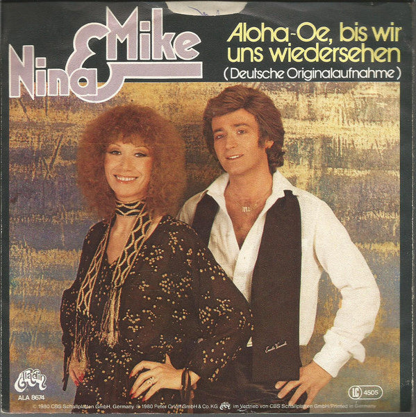 Nina & Mike - Aloha-Oe, Bis Wir Uns Wiedersehen 22774 Vinyl Singles Goede Staat