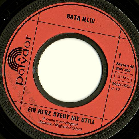 Bata Illic - Ein Herz Steht Nie Still 08151 Vinyl Singles Goede Staat