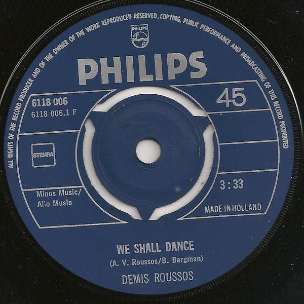 Demis Roussos - We Shall Dance 27218 Vinyl Singles Goede Staat