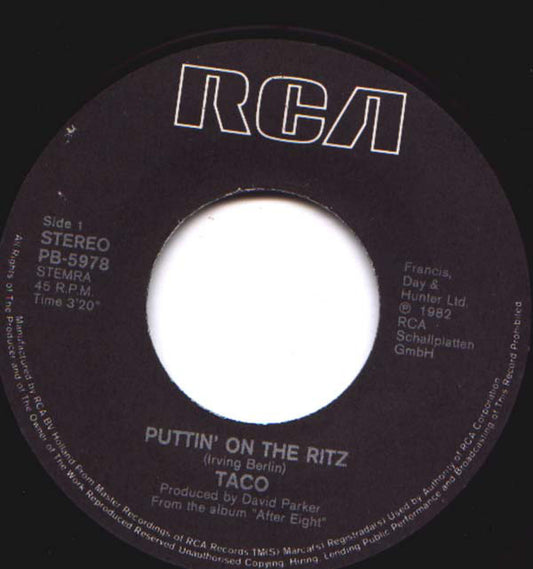 Taco - Puttin' On The Ritz 06710 Vinyl Singles Goede Staat