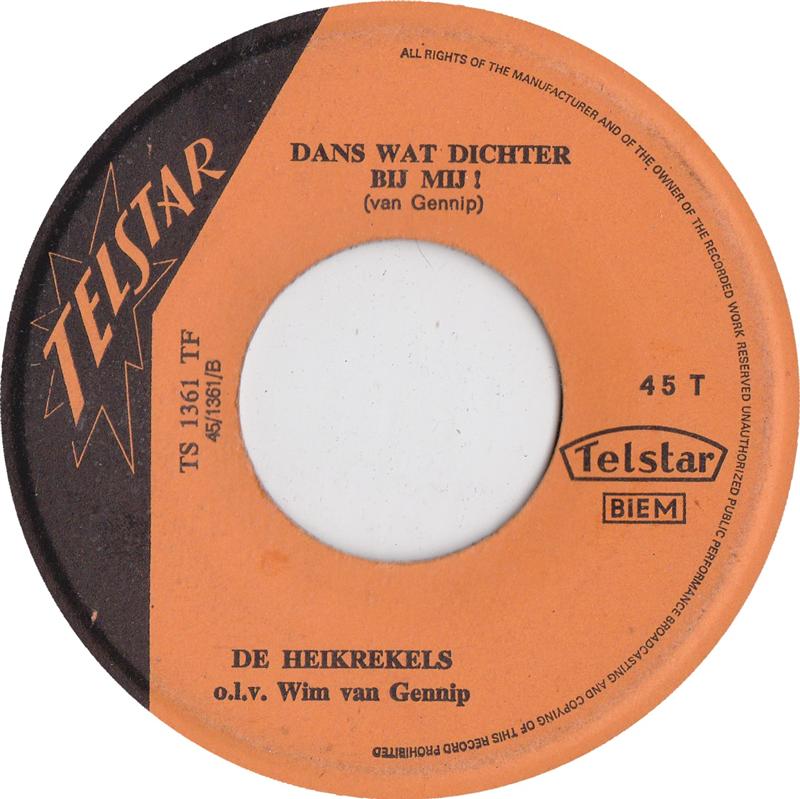 Heikrekels - 'K Hoop Dat Jij Eens Wacht Op Mij 08996 Vinyl Singles Goede Staat