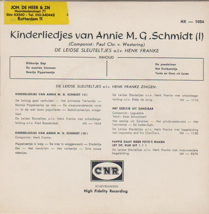 Leidse Sleuteltjes, Henk Franke - Dikkertje Dap 22396 Vinyl Singles Goede Staat