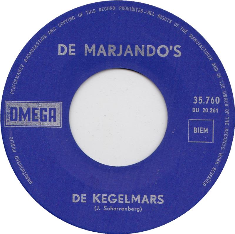 Marjando's - De Kegelmars 31145 Vinyl Singles Goede Staat