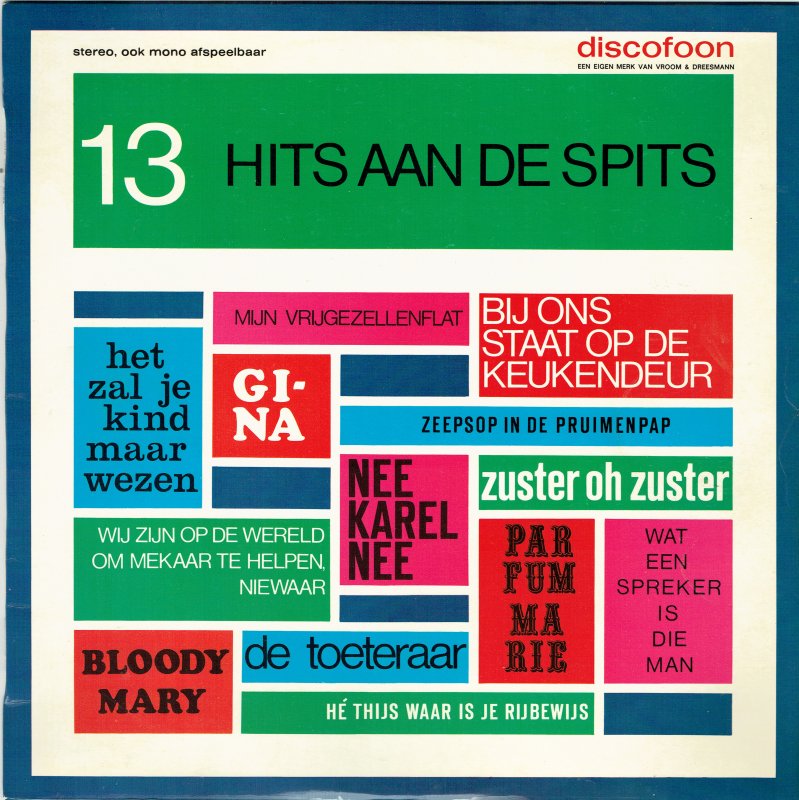 Various - 13 Hits Aan De Spits No. 1 (LP) 48166 Vinyl LP Goede Staat