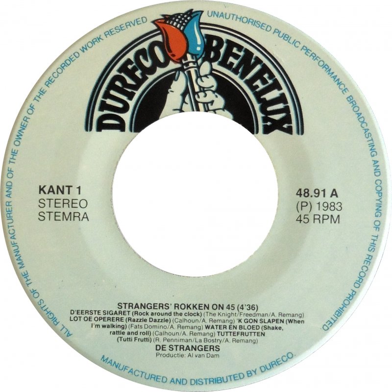 Strangers - Strangers' Rokken On 45 17651 Vinyl Singles Goede Staat