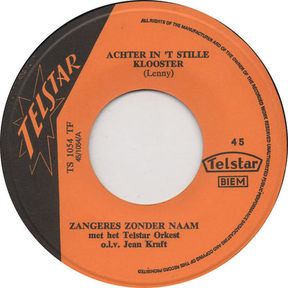 Zangeres Zonder Naam - Achter In 't Stille Klooster 28854 Vinyl Singles Goede Staat