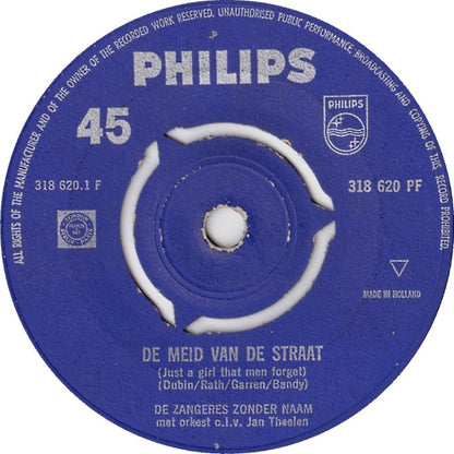 Zangeres Zonder Naam - De Meid Van De Straat 38992 Vinyl Singles Goede Staat