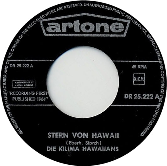 Kilima Hawaiians - Stern Von Hawaii 08292 Vinyl Singles Hoes: Generic