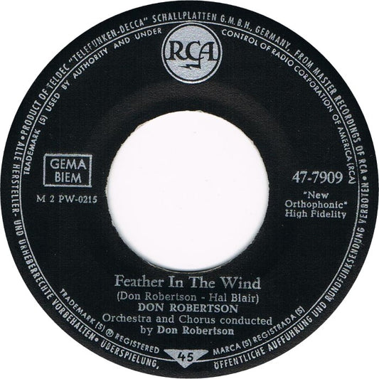 Don Robertson - Feather In The Wind 17240 Vinyl Singles Goede Staat