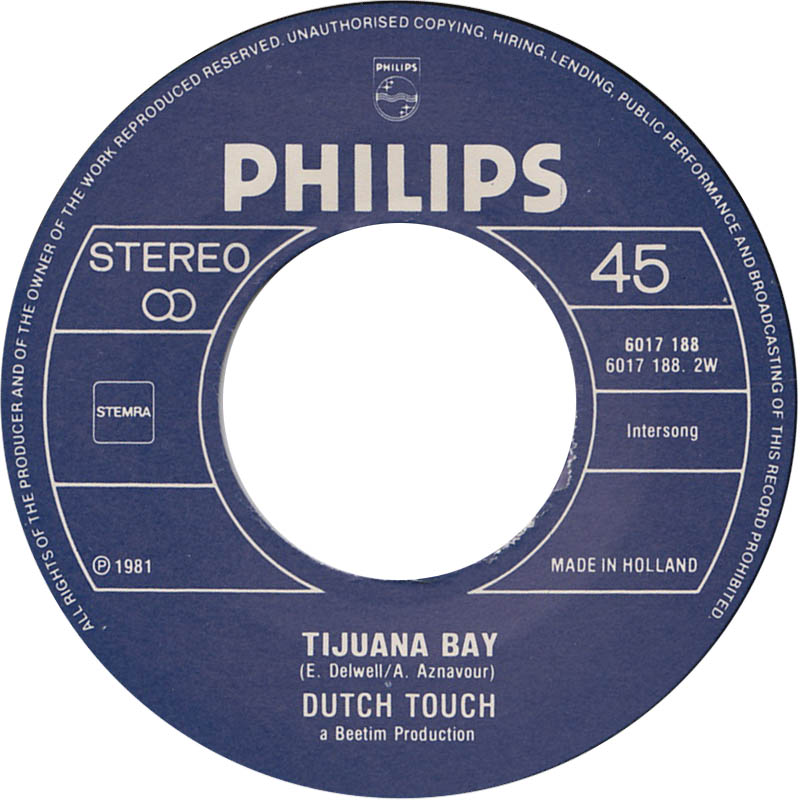 Dutch Touch  - Paradis A Paris 13575 Vinyl Singles Goede Staat