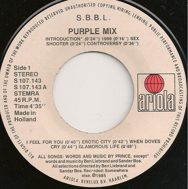 S.B.B.L. - Purple Mix 12680 Vinyl Singles Goede Staat