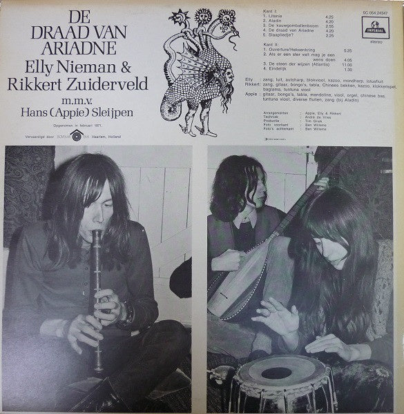 Elly Nieman & Rikkert Zuiderveld - De Draad Van Ariadne (LP) 51128 Vinyl LP Goede Staat