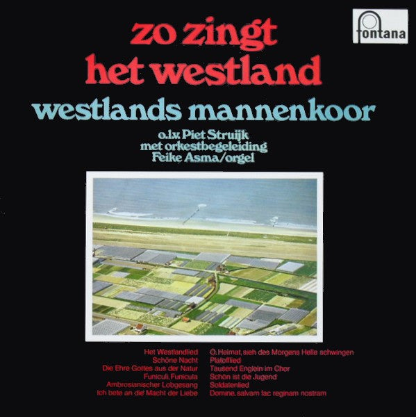 Westlands Mannenkoor - Zo Zingt Het Westland (LP) 44198 Vinyl LP Goede Staat