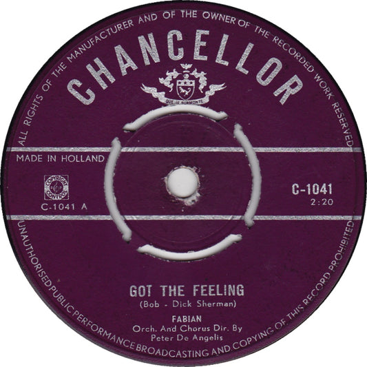 Fabian - Got The Feeling 28848 Vinyl Singles Goede Staat