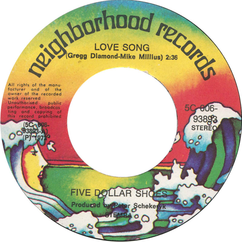 Five Dollar Shoes - Love Song 32869 Vinyl Singles Goede Staat