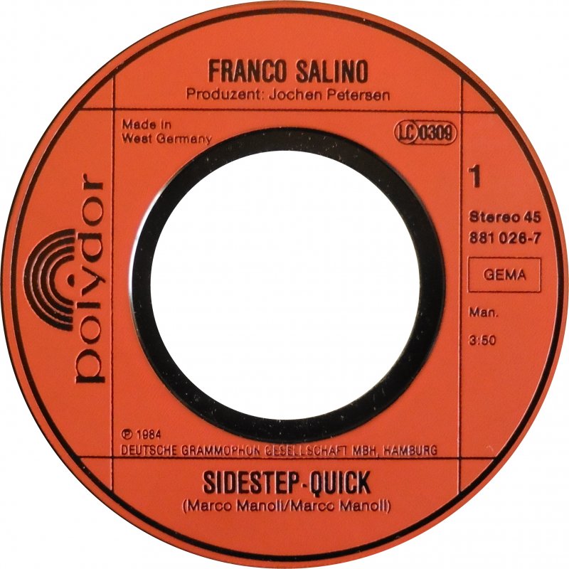 Franco Salino - Sidestep-Quick 13061 13141 Vinyl Singles Goede Staat