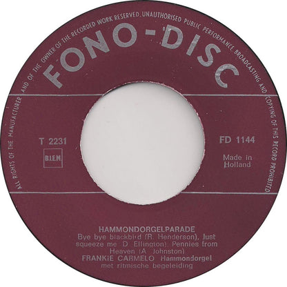 Frankie Carmelo - Hammondorgelpotpourri No. 5 (EP) 33657 Vinyl Singles EP Goede Staat