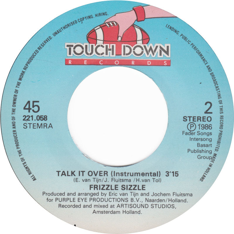 Frizzle Sizzle - Talk It Over 21263 Vinyl Singles Goede Staat