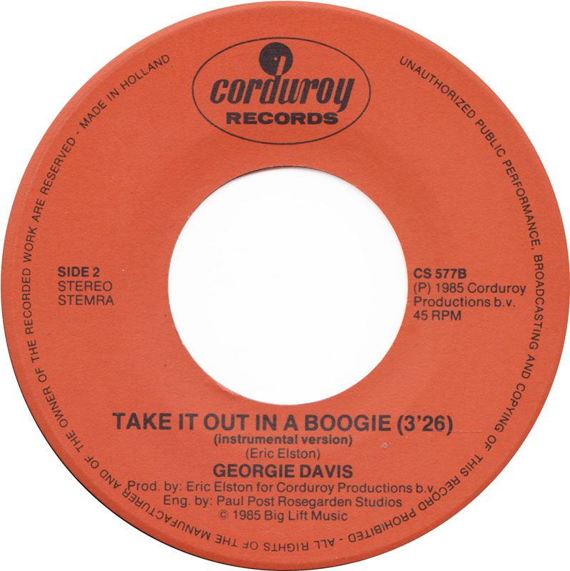 Georgie Davis - Take It Out In A Boogie 30529 Vinyl Singles Goede Staat