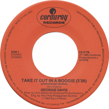 Georgie Davis - Take It Out In A Boogie 30529 Vinyl Singles Goede Staat