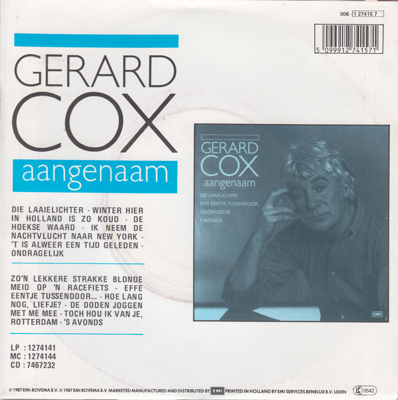 Gerard Cox - Effe Eentje Tussendoor 14503 Vinyl Singles Goede Staat