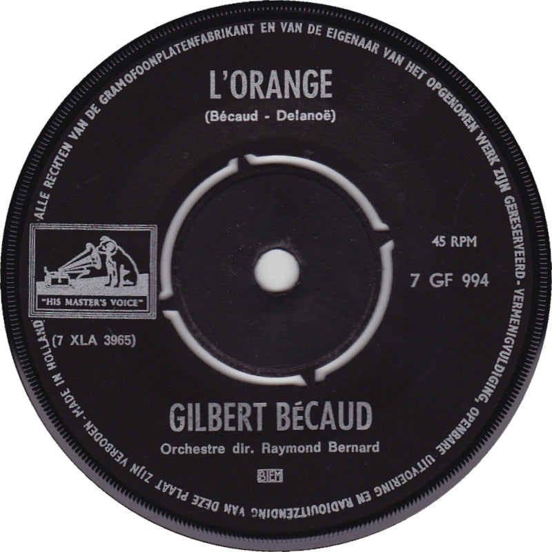 Gilbert Bécaud - Rosy and John 13006 Vinyl Singles Goede Staat