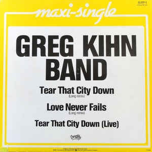 Greg Kihn Band - Tear That City Down (Maxi-Single)  42281 Maxi-Singles Goede Staat