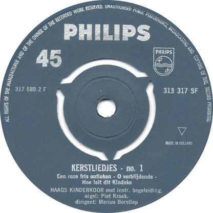 Haags Kinderkoor - Vrolijk Kerstfeest (Kerstliedjes No. 1) 17725 Vinyl Singles Goede Staat