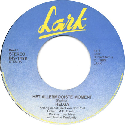 Helga - Het Allermooiste Moment 36398 Vinyl Singles Goede Staat